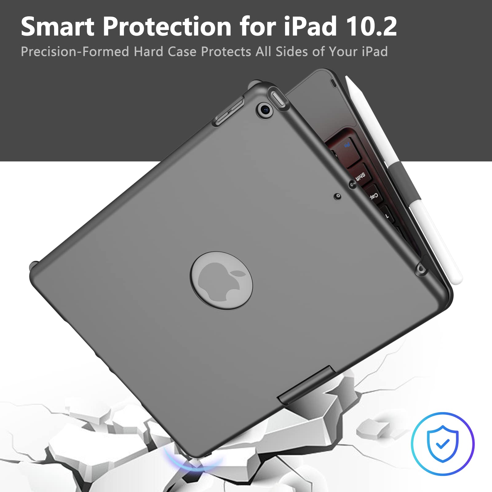 Amazon.co.jp: ZXA キーボードケース iPad 第9世代/第8世代/第7世代